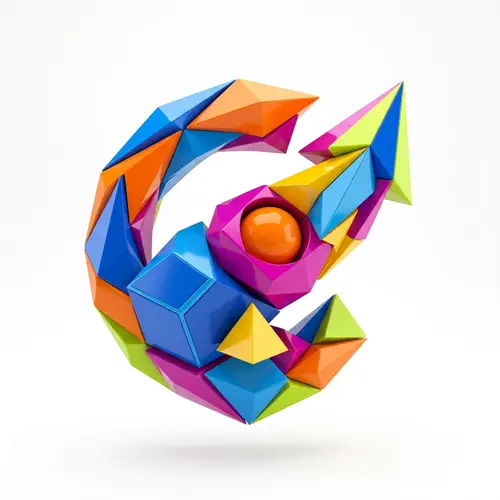Dynamic 3D Logo Illustration Design