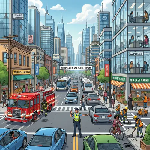 A World Without Men: Women Ruling a Bustling City One Year Later
