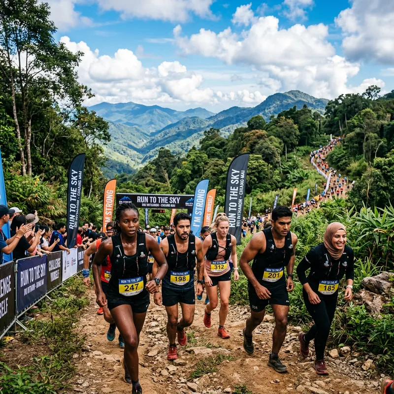 Run to The Sky 2024 Event at Doi Inthanon, Chiang Mai, Thailand Run to The Sky 2024 Event at Doi Inthanon, Chiang Mai, Thailand