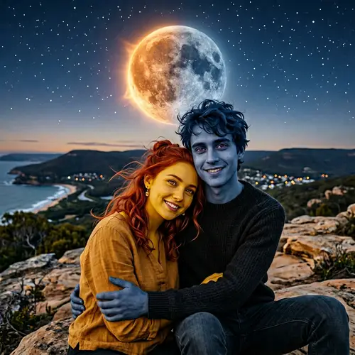 Sun and Moon: A Cosmic Love Story