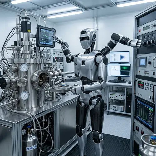 Advanced MBE Chamber with AI Robot