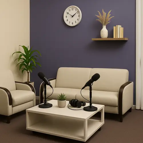 Create a Minimal Podcast Studio Design