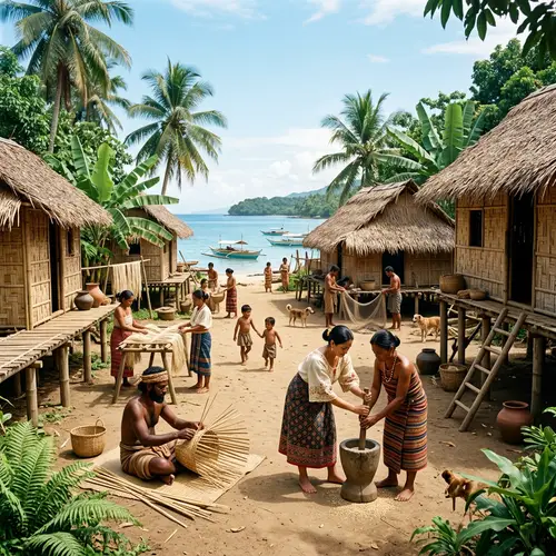 Prehispanic Philippines: Diverse Villagers & Traditional Lifestyle