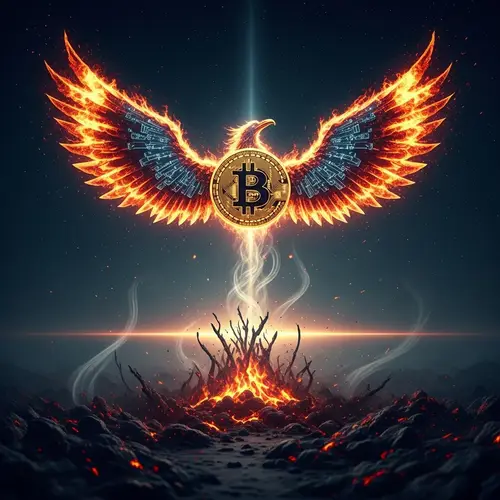 Phoenix Bitcoin Wallpaper: Rise from Ashes
