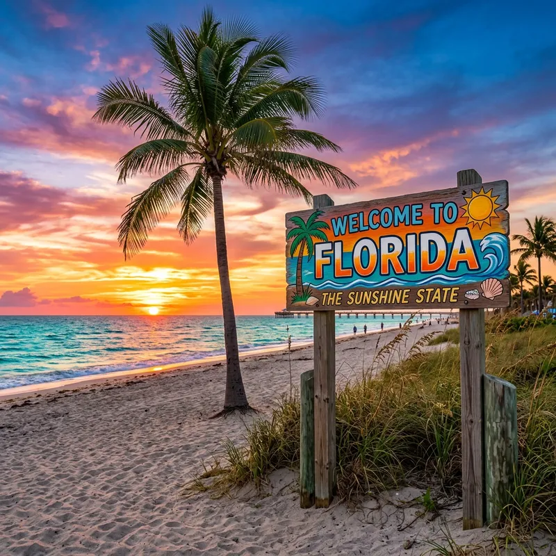 Welcome to Florida: Sunset Beach Paradise