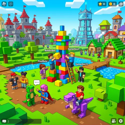 Colorful Online Multiplayer Game - Creative Adventures Await