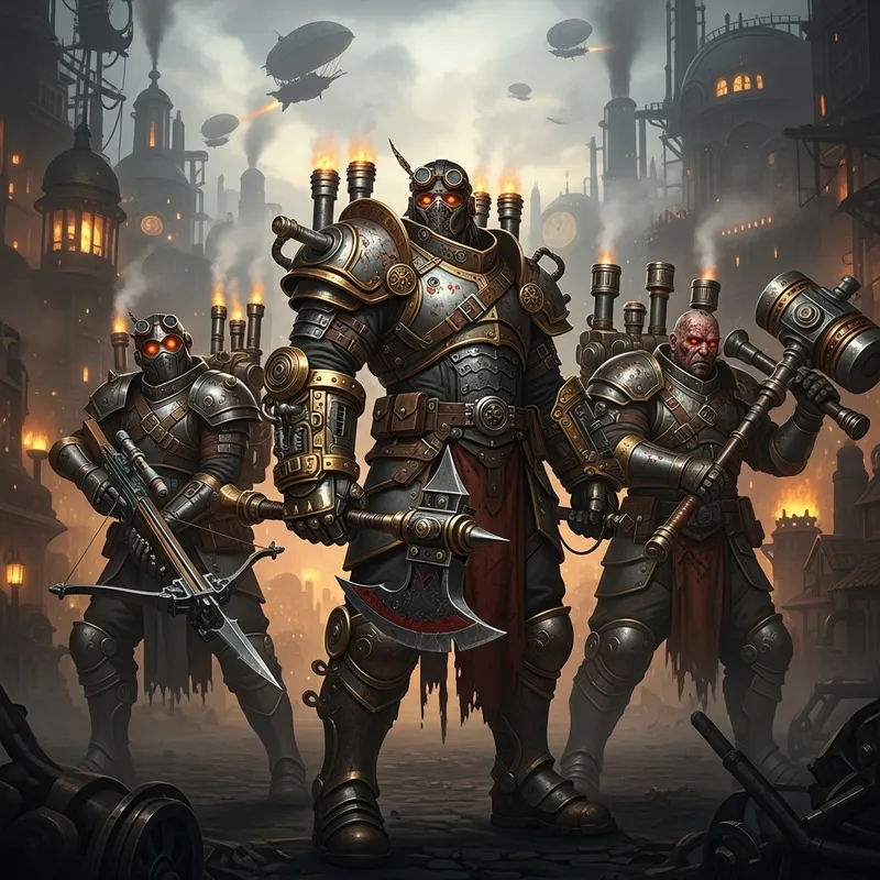 Steampunk Dark Warriors: Transform Your Characters