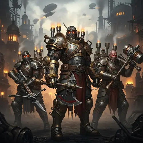 Steampunk Dark Warriors: Transform Your Characters