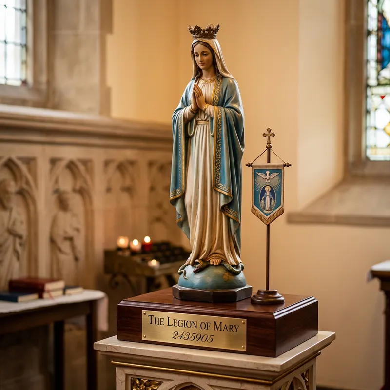 Legion Of Mary Statue A Symbol Of Faith AI Art Generator Easy 