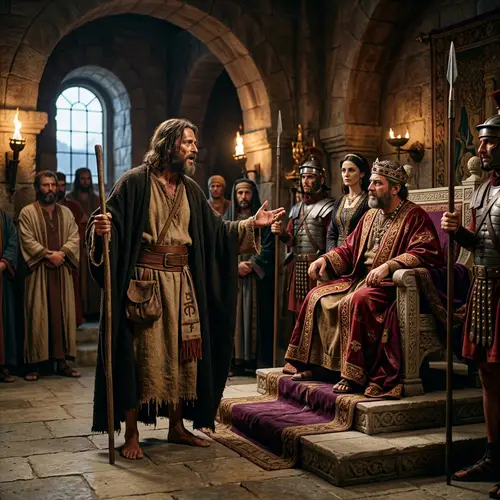 John the Baptist Before King Herod - Biblical Art