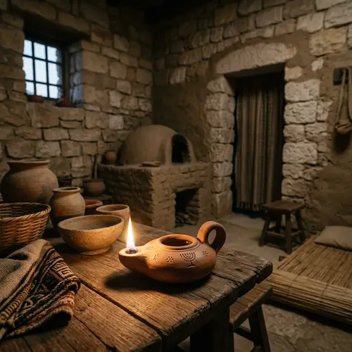 Ancient Jewish Lamp - Illuminate Your Space