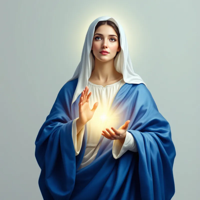 Portrait of the Blessed Virgin Mary in Radiant Light Portrait of the Blessed Virgin Mary in Radiant Light