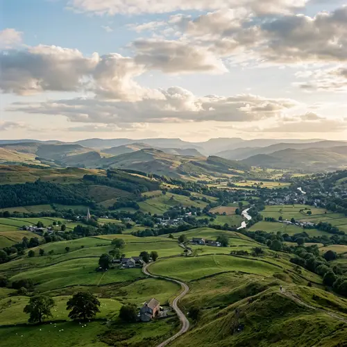 Stunning Panoramic Countryside Vista