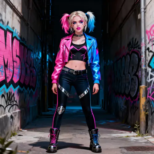 Modern Harley Quinn Render: Beauty and Attitude