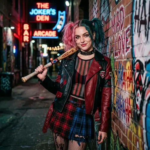 Modern Harley Quinn Render: Beauty and Attitude