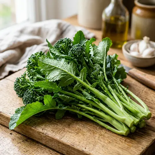 Fresh Broccoli Rabe Realistic Photos