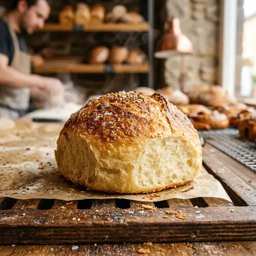 Golden Brown Freshly Baked Bun - Bakery Delight