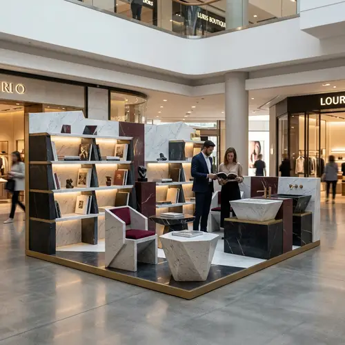 Luxurious Pop-Up Store Design for Elite Clients