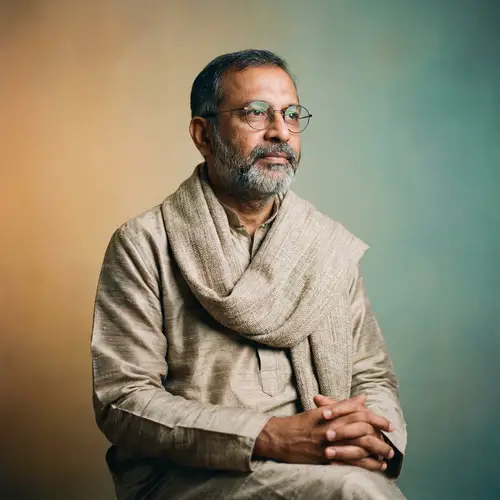 Thoughtful Portrait of a South Asian Man