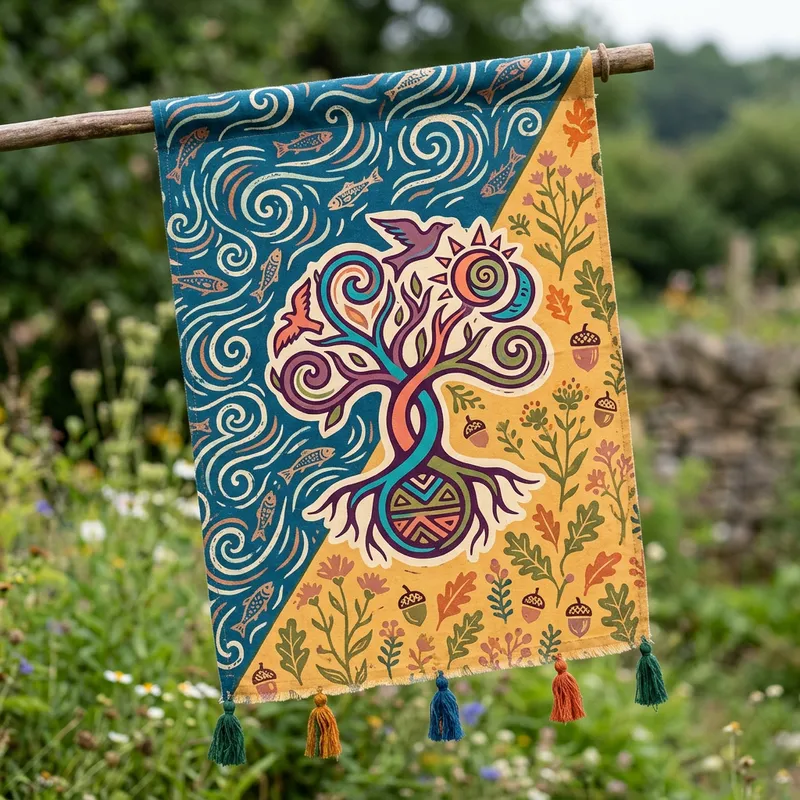 Chujowa Żurkowa Flaga: A Vibrant Nature-Inspired Design