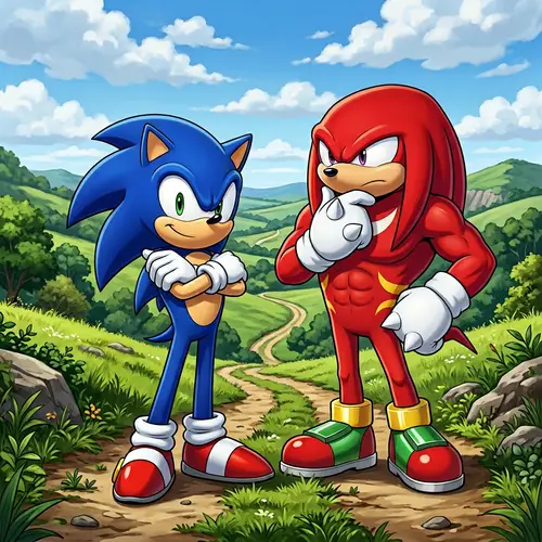 Sonic and Naklz: Blue Hedgehog and Red Echidna Adventure