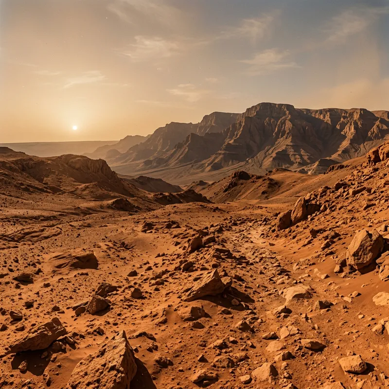 Explore the Barren Martian Landscape