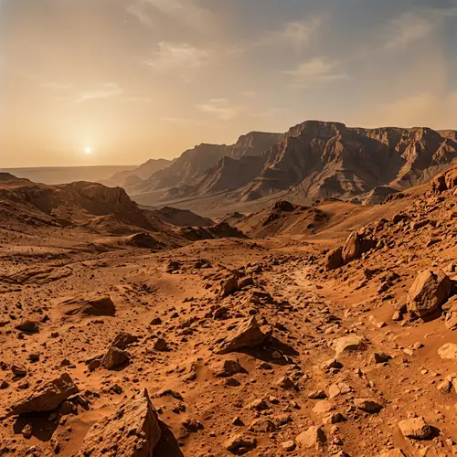 Explore the Barren Martian Landscape