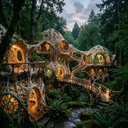 Organic Mycelium Architecture: Nature's Design