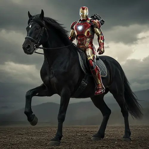 Iron Man Transforms into a Horse