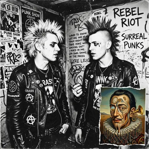 Punk Style Portrait with Dali Influence