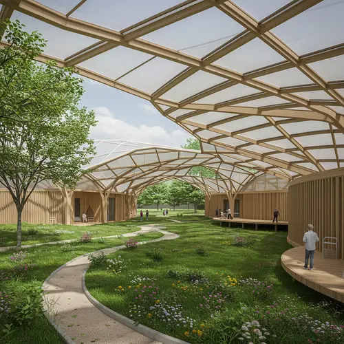 Outdoor Psychological Center Inspired by Butterfly Flight