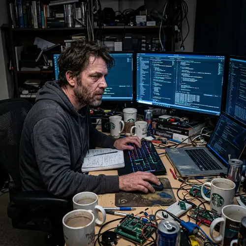 Overworked Software Engineer: A Digital Struggle