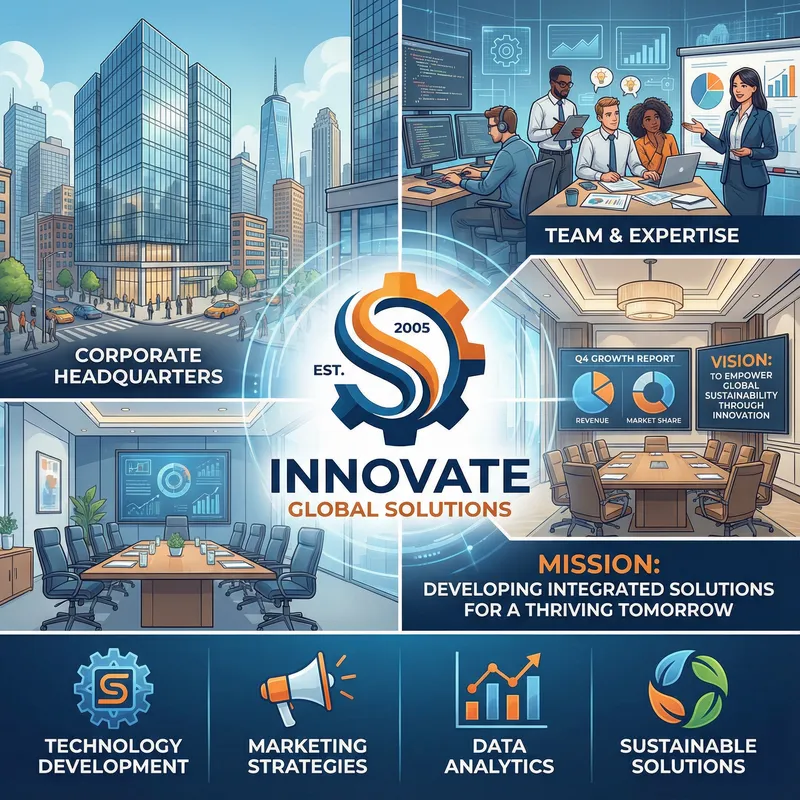 Company Profile Illustration: Vision & Expertise Company Profile Illustration: Vision & Expertise