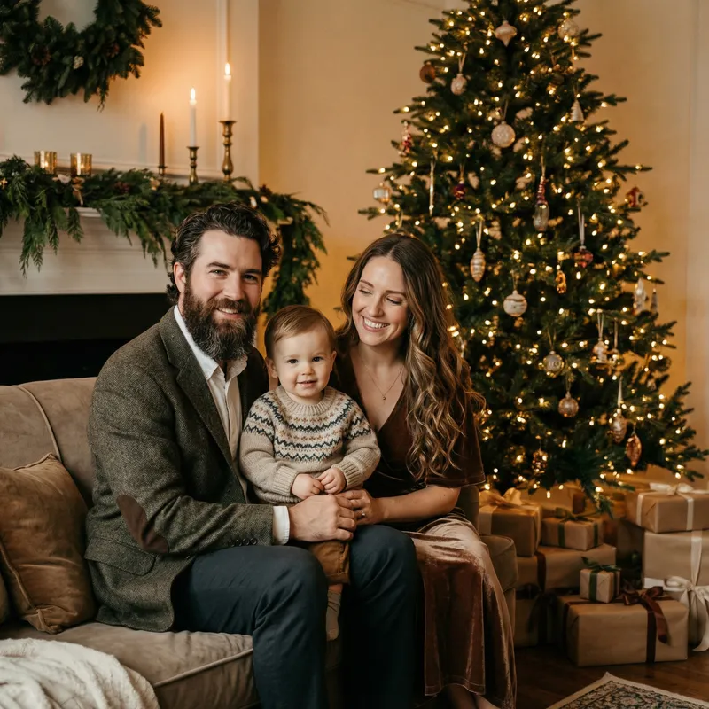Classic Christmas Family Portrait Ideas