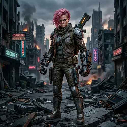 Vi from Arcane: The Dystopian Warrior