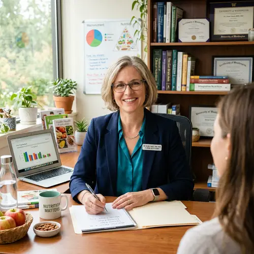 Realistic Photo of a Nutrition Doctor