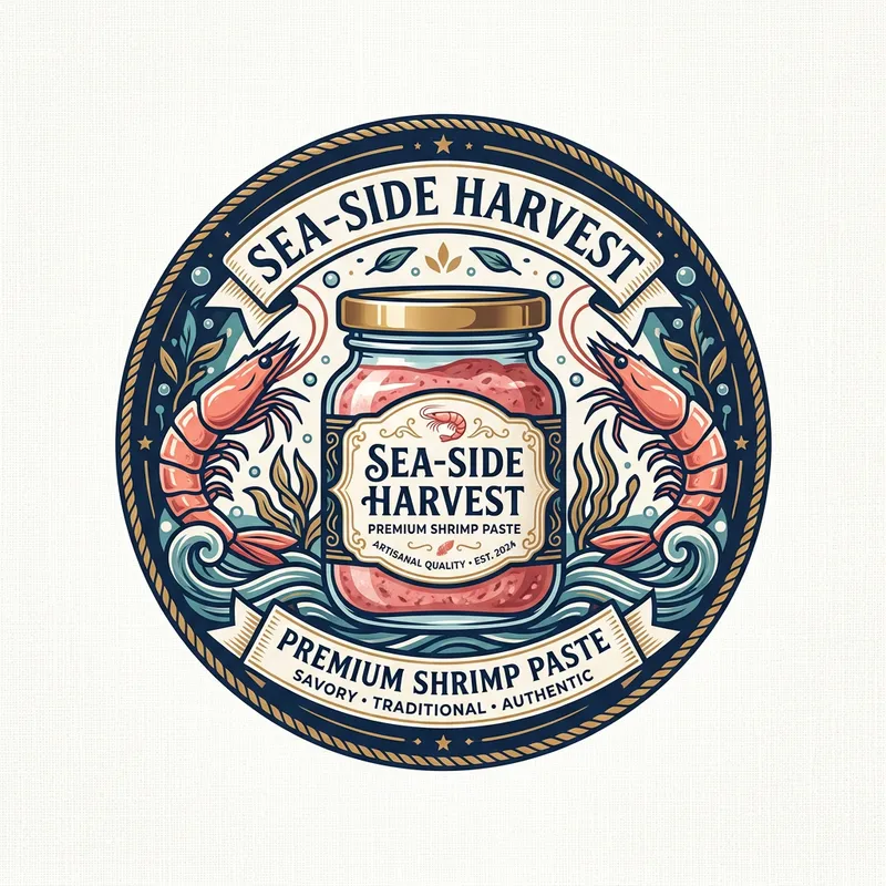 Shrimp Paste Logo for Business | Creative Branding Design