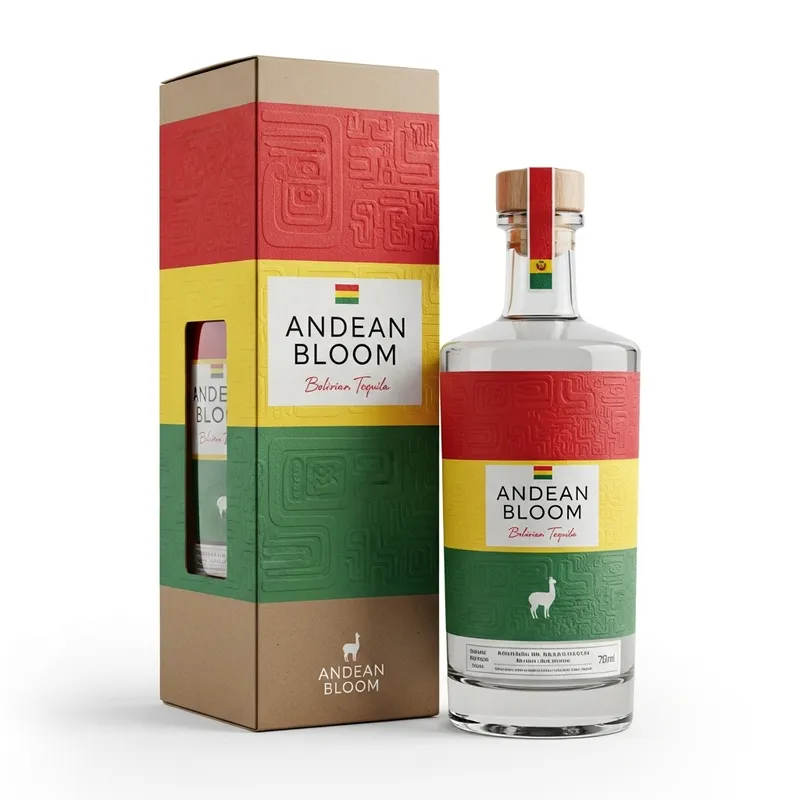 Premium Bolivian Tequila Packaging Design