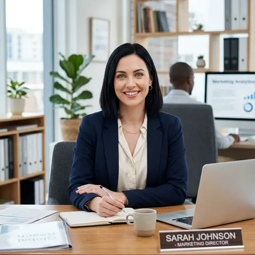 Professional Marketing Lady Ready to Engage