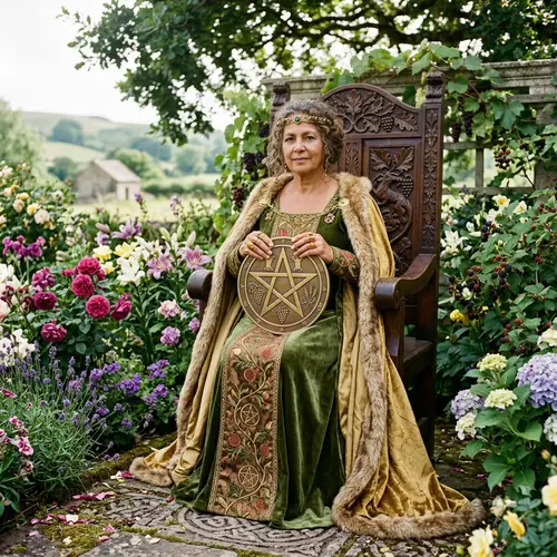 Queen of Pentacles Tarot Card: Symbolism and Meaning