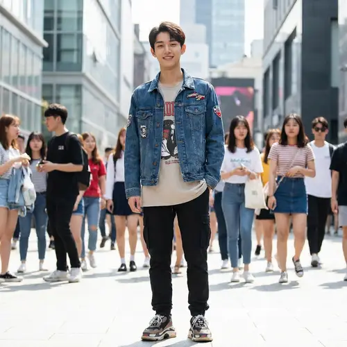 Charming East Asian Fashion Icon - K-pop Inspired Style