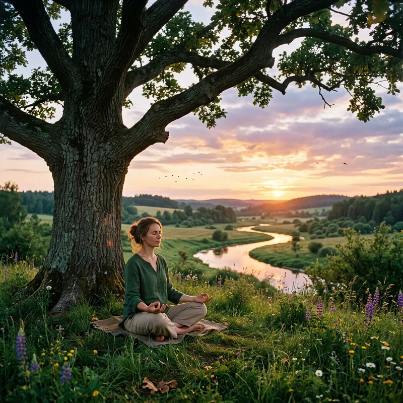 Meditation in Nature: Finding Peace Under Ancient Tree
