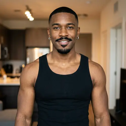 Low Taper Fade & Moustache Grooming