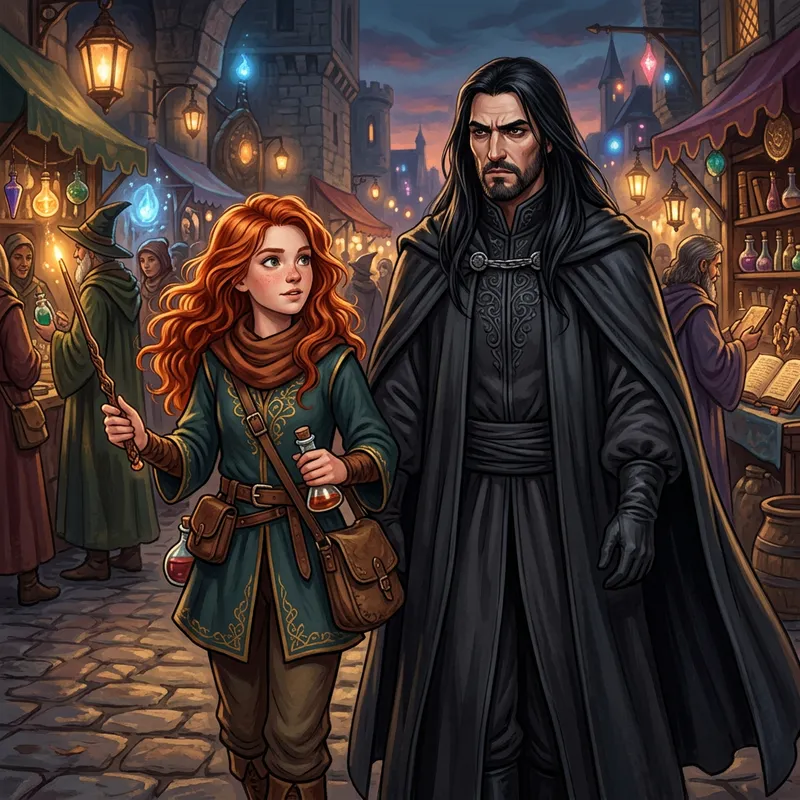 Ginny Weasley and Severus Snape Fantasy Artwork