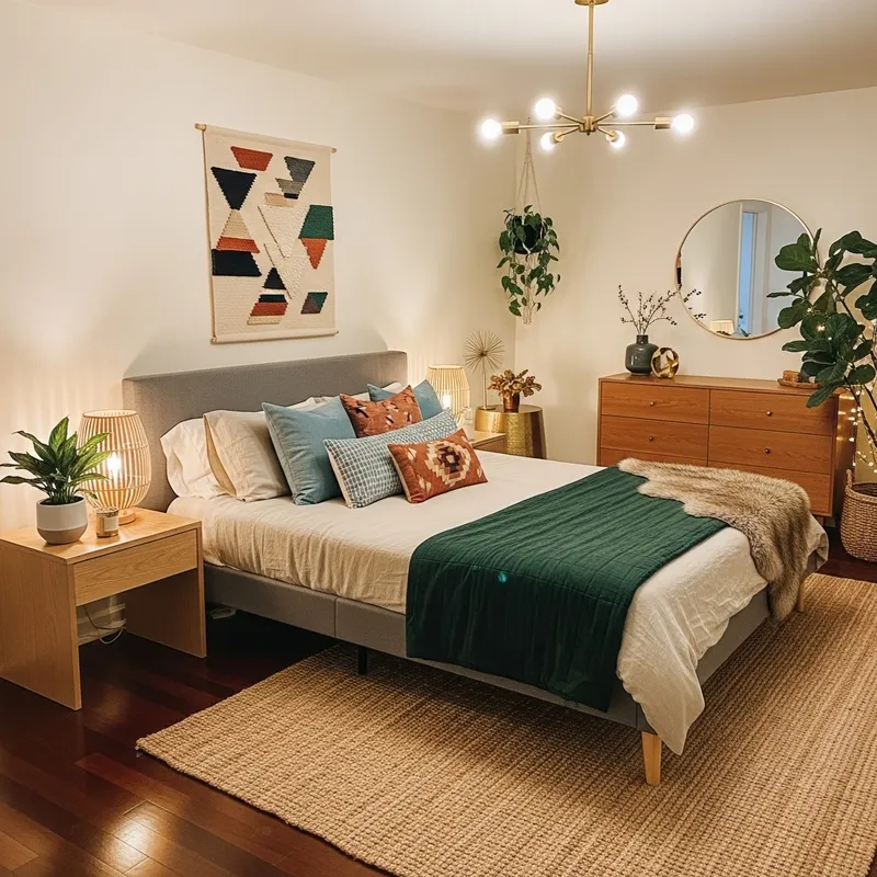 Japandi Glam Bedroom Design Ideas