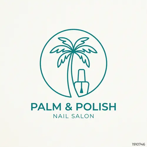 Logo Design: Palm Tree & Nail Polish