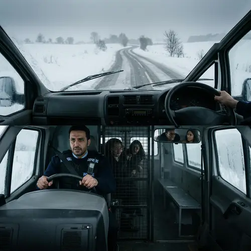 Winter Journey in a Police Van: Martin Confronts Demons