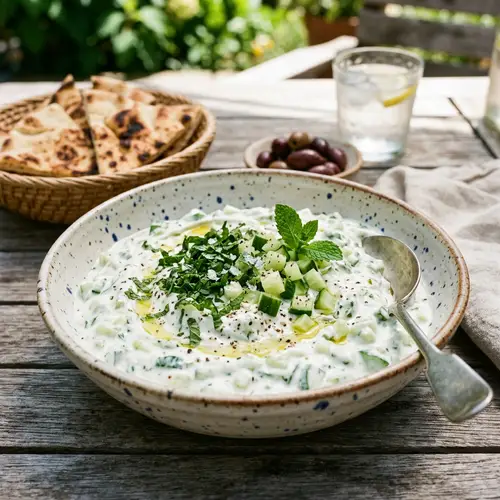 Cucumber Yogurt Mint Salad Recipe