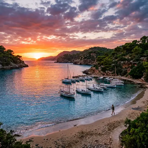 Tranquil Sea Bay with Clear Blue Water