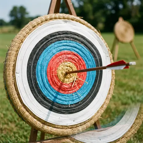 Arrow Hits Target - Precision and Skill